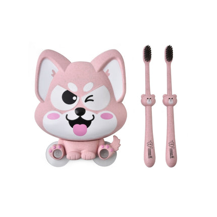 Cartoon Dog Suction Wall Toothbrush Toothpaste Shelf, Size:16x14x5cm