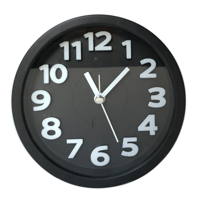 Round 12cm Candy Color Stereo Digital Silent Alarm Clock Children Student Alarm Clock