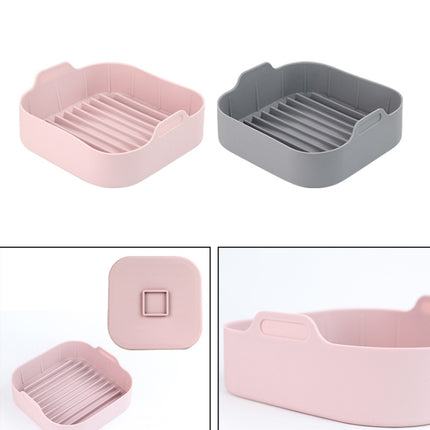 Air Fryer Silicone Grill Pan Accessories, Square 20.5 cm, Round 19 cm, Round 22 cm, Round 16 cm - DealBuddy
