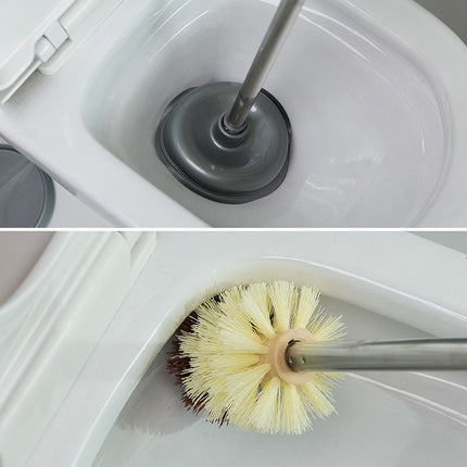Household Long Handle Toilet Brush Suction Set Without Dead Angle Cleaning Brush