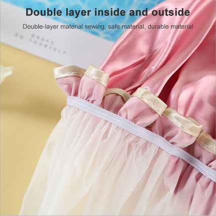 Thick Waterproof Bath Hat Double Layer Shower Hair Cover Women Supplies Shower Caps, Size:28cm