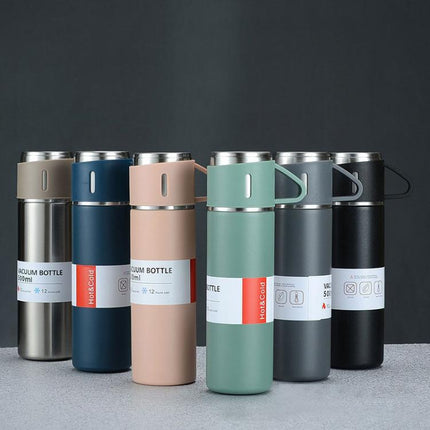 500ml 304 Stainless Steel Thermos Cup Portable Business Tea Cup,Spec:, Gift Box Set - DealBuddy