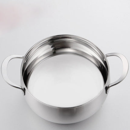 Si Gang 24CM Stainless Steel Drum-shaped Large-capacity Extra Thick Soup Pot