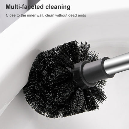 Stainless Steel Wall-mounted Home Soft Brush Toilet Brush, White, Pink, Grey - DealBuddy