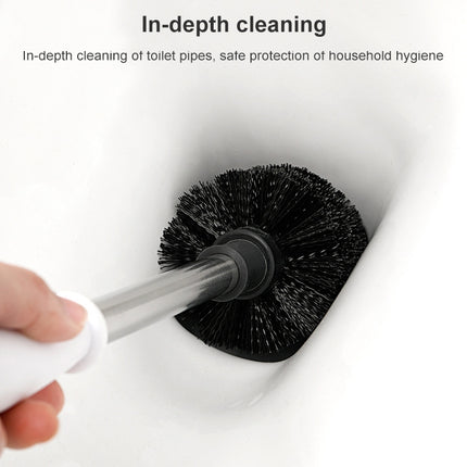 Stainless Steel Wall-mounted Home Soft Brush Toilet Brush, White, Pink, Grey - DealBuddy