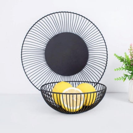 Household Living Room Fruit Basket Wrought Iron Desktop Snack Storage Basket, Snack Basket - DealBuddy