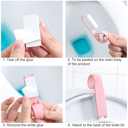10 PCS Creative Anti-dirty Ring Toilet Lid Lift Toilet Accessories