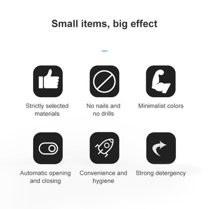 Wall-mounted Toilet Brush Simple No-punching Bathroom Cleaning Brush