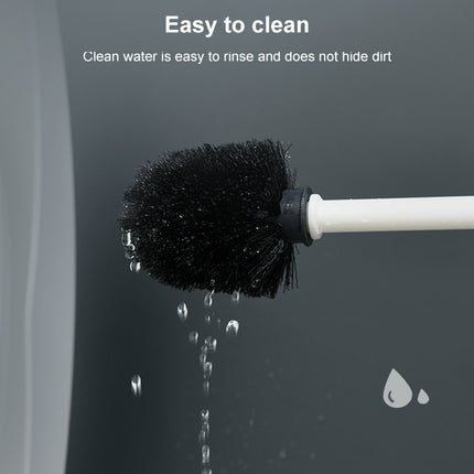 Wall-mounted Toilet Brush Simple No-punching Bathroom Cleaning Brush
