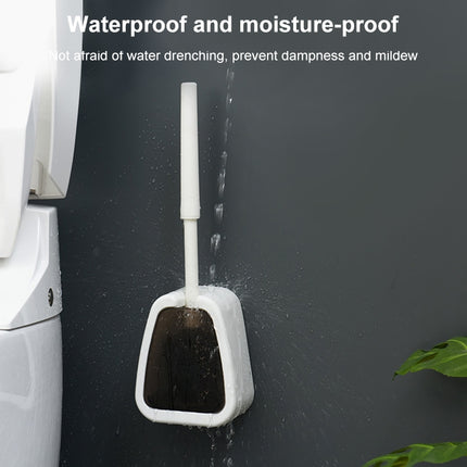 Wall-mounted Toilet Brush Simple No-punching Bathroom Cleaning Brush
