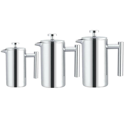 304 Stainless Steel French Pressure Coffee Pot Hand Made Tea Pot