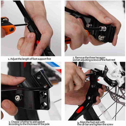 Bicycle Mountain Bike 26 Inch Aluminum Alloy Single Support Car Ladder Foot Support Parking Rack - DealBuddy