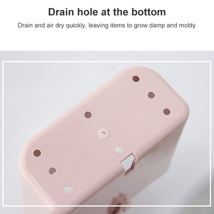 Bathroom Rack Wall-mounted Suction Cup Free Punch Storage Box Washstand Toothbrush Toothpaste Rack