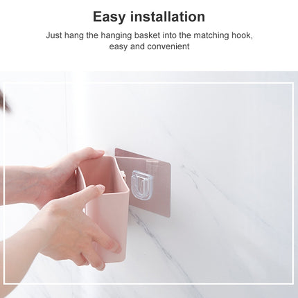 Bathroom Rack Wall-mounted Suction Cup Free Punch Storage Box Washstand Toothbrush Toothpaste Rack