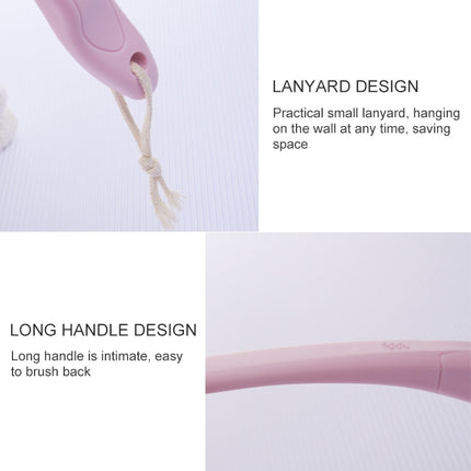 2 PCS Back Massage Bath Brush Nylon Brush Head Long Handle Bath Rubbing Brush