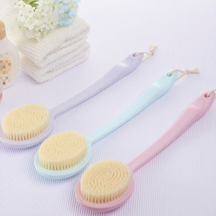 2 PCS Back Massage Bath Brush Nylon Brush Head Long Handle Bath Rubbing Brush