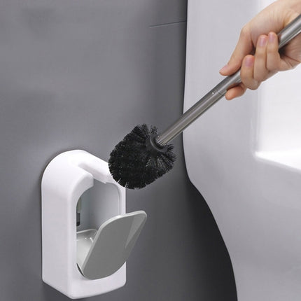 Bathroom Toilet Wall-mounted Toilet Brush Set with Soft Hair and Long Handle Without Dead Corners