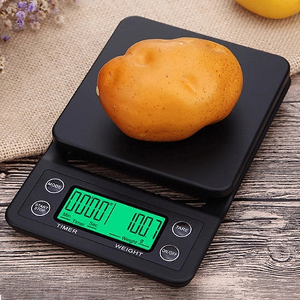 Hand Punch Coffee Scales Timing Electronic Timer Scale Kitchen Scales, 3kg/0.1g, 5kg/0.1g - DealBuddy
