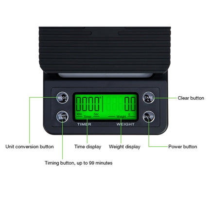 Hand Punch Coffee Scales Timing Electronic Timer Scale Kitchen Scales