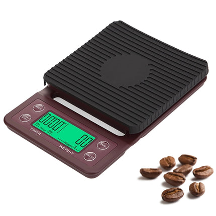 Hand Punch Coffee Scales Timing Electronic Timer Scale Kitchen Scales, 3kg/0.1g, 5kg/0.1g - DealBuddy