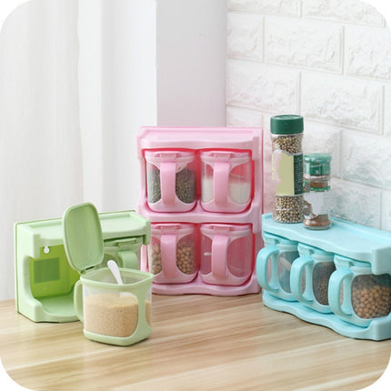 Plastic Seasoning Box Multi-purpose Combination Seasoning Rack Kitchen Supplies