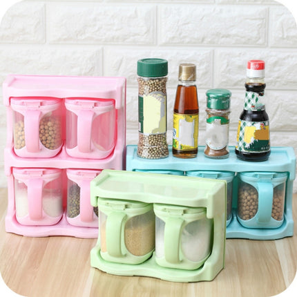 Plastic Seasoning Box Multi-purpose Combination Seasoning Rack Kitchen Supplies