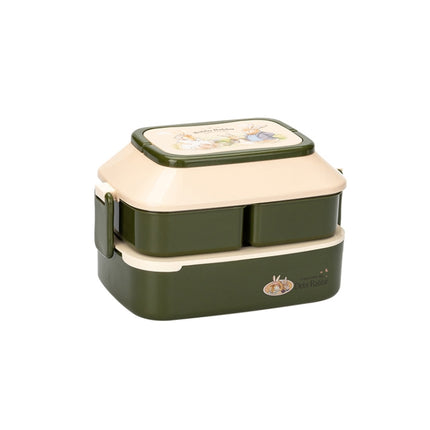 Cute Rabbit Double Layer Plastic Lunch Box Large Capacity Portable Lunch Box, Style:, Small Red, Small Yellow, Large Red, Large Green, Large Yellow - DealBuddy