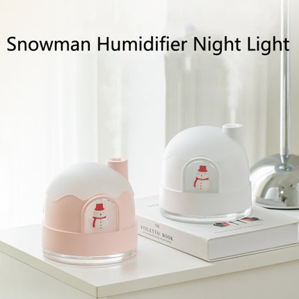 Snowman Humidifier Night Light USB Mute Cute Desktop Air Mini Atomizer Air Humidifier - DealBuddy