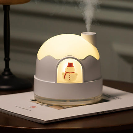Snowman Humidifier Night Light USB Mute Cute Desktop Air Mini Atomizer Air Humidifier - DealBuddy