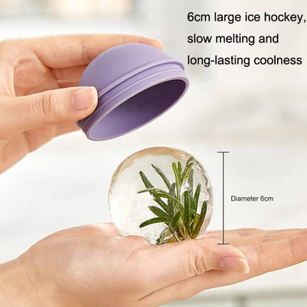 2PCS Home Whiskey Bulb Ice Ball Ice Cube Silicone Mold With Funnel, With Funnel+Sky Blue, With Funnel+Lavender Purple, With Funnel+Cherry Blossom Pink, With Funnel+Banana Yellow - DealBuddy