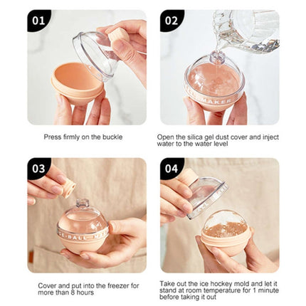 2PCS Home Whiskey Bulb Ice Ball Ice Cube Silicone Mold With Funnel, With Funnel+Sky Blue, With Funnel+Lavender Purple, With Funnel+Cherry Blossom Pink, With Funnel+Banana Yellow - DealBuddy
