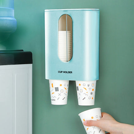 Household Punch-free Wall-mounted Disposable Paper Cup Taker Automatic Water Cup Holder Dispenser