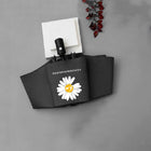 GD Daisy Vinyl Sunny And Rain Umbrella Anti-UV Shade Sunscreen Three Folding Umbrella