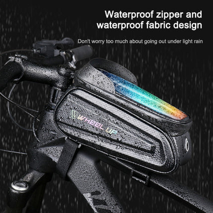 WHEEL UP Hard Shell Bicycle Bag Front Beam Bag Mountain Bike mobile Phone Touch Screen Tube Bag Riding Equipment