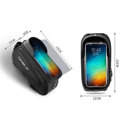 WHEEL UP Hard Shell Bicycle Bag Front Beam Bag Mountain Bike mobile Phone Touch Screen Tube Bag Riding Equipment