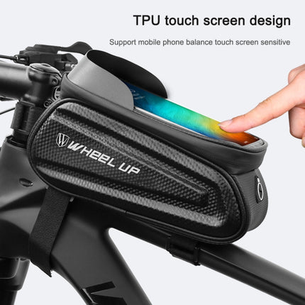 WHEEL UP Hard Shell Bicycle Bag Front Beam Bag Mountain Bike mobile Phone Touch Screen Tube Bag Riding Equipment
