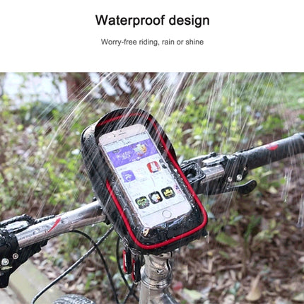WHEEL UP Anti-splashing Touch Screen Bicycle Mobile Phone Bag Mountain Bike Front Beam Bag Riding Handlebar Bag
