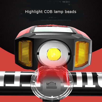 Front Light (With Fog Light) & Horn & Speedometer  Multifunctional Bicycle Mountain Bike Headlight
