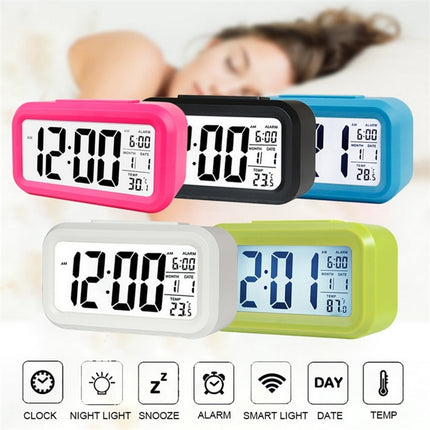 Temperature Type Lazy Snooze Alarm Mute Backlit Electronic Clock
