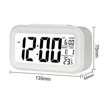 Temperature Type Lazy Snooze Alarm Mute Backlit Electronic Clock