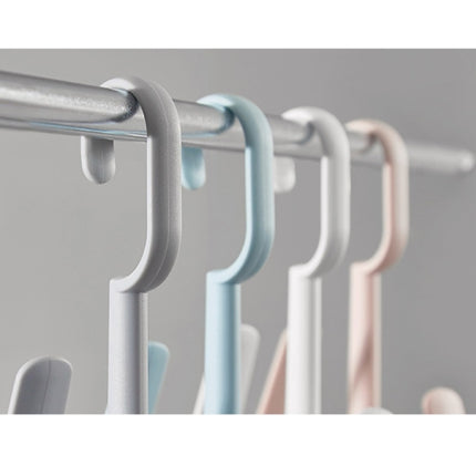 Multifunctional Outdoor Windproof Clothes Rack Balcony Shoe Rack Random Color