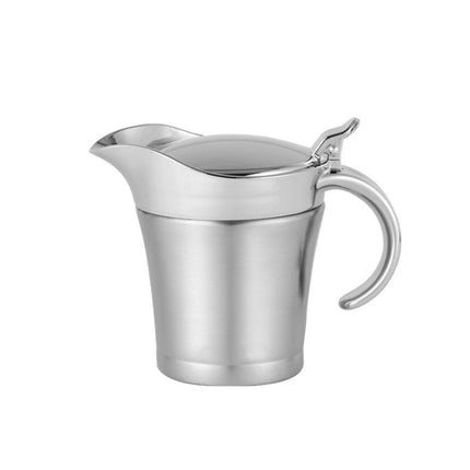 304 Stainless Steel Sauce Cup Steak Sauce Pot Tomato Sauce Bottle Double Insulated Seasoning Pot, Capacity: 450ml