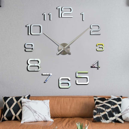 Acrylic Digital Wall Clock Home Living Room Wall Sticker Clock