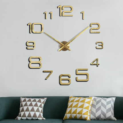 Acrylic Digital Wall Clock Home Living Room Wall Sticker Clock