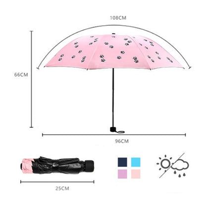 Cartoon Creative Children Umbrella Sunscreen Vinyl Small Fresh Folding Umbrella