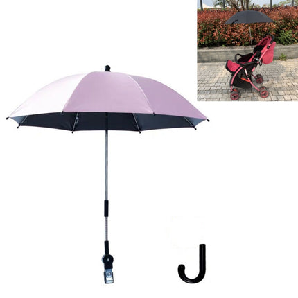 Stroller Universal Stroller Umbrella Sliding Baby Artifact Vinyl Anti-UV Universal Clip Sun And Rain Dual-use Umbrella