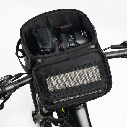 Rhinowalk Bicycle Front Handle Bag Camera Bag Waterproof 7.5 inch Large Touch Screen Navigation Mobile Phone Bag Bicycle Bag