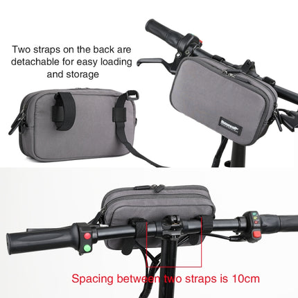 Rhinowalk X2011 Bike Front Bag Bicycle Storage Handlebar Bag Travel Commuting Hanging Bag