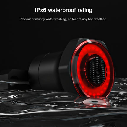 MEROCA MX2 Smart Sensor Brake Tail Light Mountain Bike Light USB Charging Road Bike Night Riding Tail Light