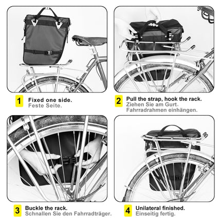 Rhinowalk Three-in-one Multifunctional Bicycle Rear Shelf Pannier Waterproof Long-distance Equipment